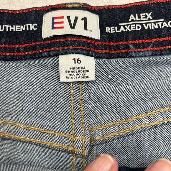 EVISU Women's Star and Heart Jean Shorts - Blue size 16 - Picture 4 of 5